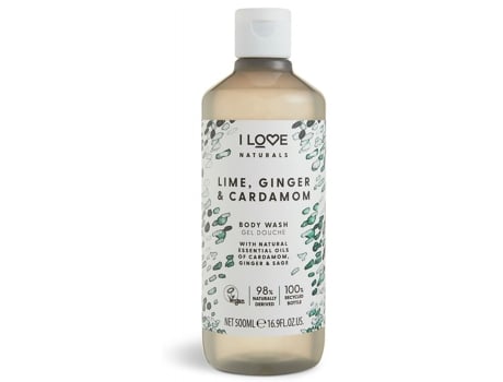 Sabonete Líquido Corporal Zestful Elements Lima, Gengibre e Cardamomo 500ml Eu Adoro