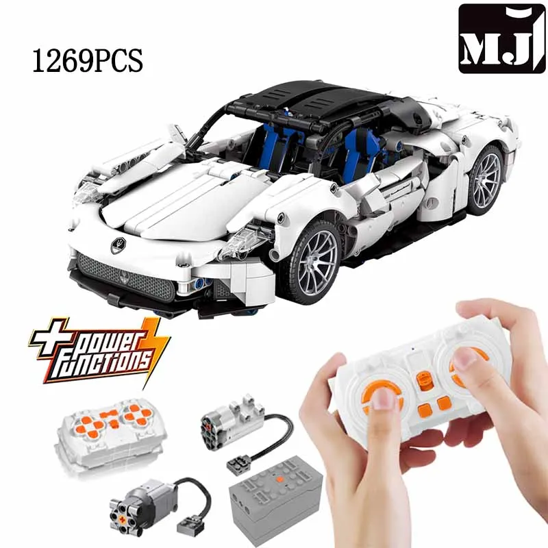 Conjunto De Blocos De Montar Moc Para Carro Tecnológico Criativo (elétrico)