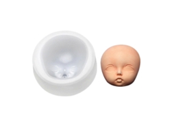 Molde De Silicone Para Decoração De Rosto De Bebê, Bonecas E Chocolates, Ideal Para Confeitar Doces, Bolos E Cupcakes.