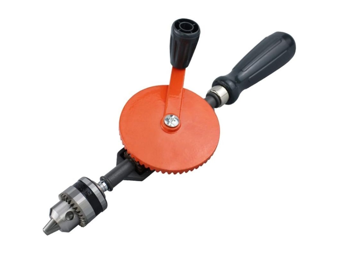 Furadeira manual potente para uso doméstico, ferramenta para marcenaria com engrenagem de pinhão duplo, faça você mesmo (0,6-6 mm)