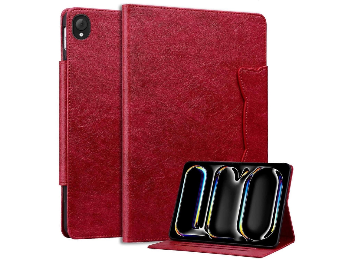 Capa Protetora De Couro Com Fecho De Fivela De Gato Para Lenovo Tab K10c/e10c