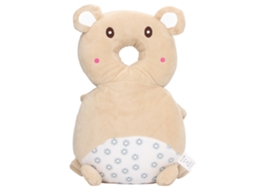 Mali mochila Protetora de Cabeça Bebê Urso Marrom Pelúcia Macia para Bebês e Toddlers