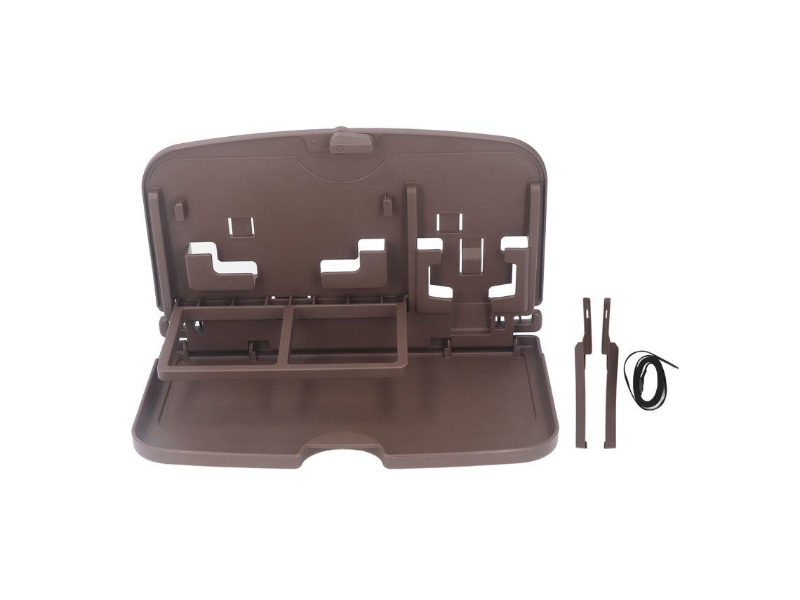 Mesa De Bandeja Multifuncional Plegável Para Carro Com Porta-copos Para Crianças Assento Traseiro Marrom Média