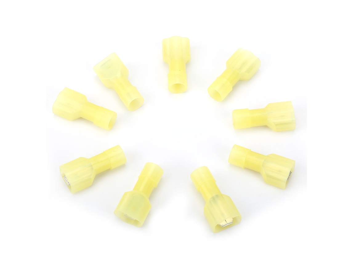 Conectores De Cabos Com Isolamento De Nylon Laxiscreed Compatíveis Com Mdfn5.5 - 250, Crimp, Amarelos