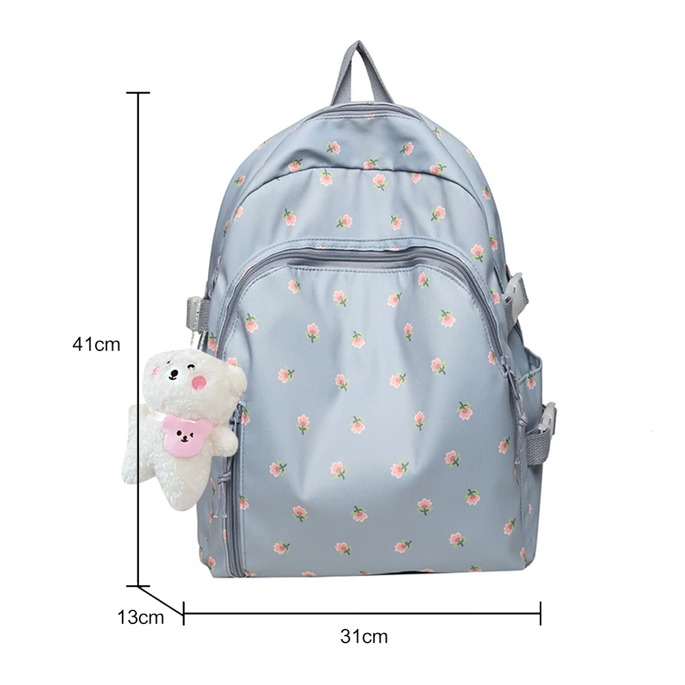 Mochila Escolar, Feminina, Juvenil, Nylon, Preta, Aulas