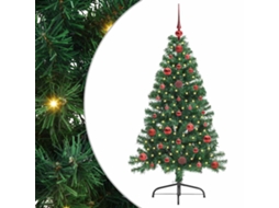 Árvore De Natal Artificial Iluminada Vidaxl Verde Pvc (120 Cm)