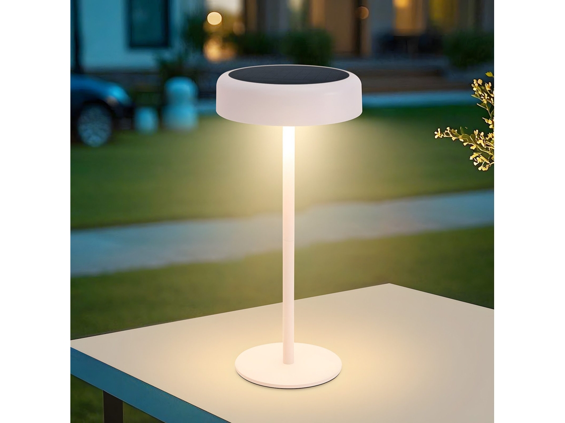 Nettlife Candeeiro De Secretária Com Bateria Solar, Sem Fios Led 3600 Mah Recarregável Com Controlo De Toque E Bateria Usb, Ip44, 30 Cm