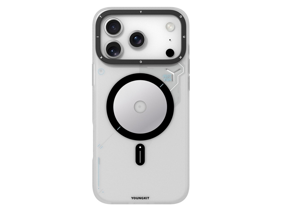 Capa Youngkit Para Iphone 17 Pro Max Com Disco Magsafe Exclusivo - Transparente