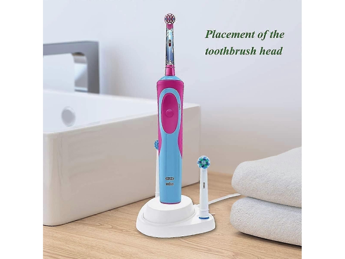 Carregador De Escova De Dentes Elétrica Oral-b Com Suporte Universal Recarregável Via Usb (branco)