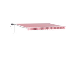 Conjunto 1 Toldo Manual Vidaxl Branco Alumínio (5 × 3,5 M)