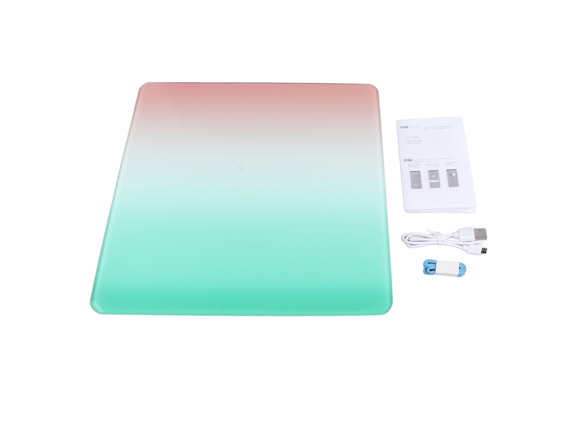 Balança Eletrônica Sky Pink EOOCOO com Bluetooth e recarregável