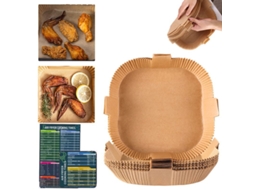 Omni-línea De Papel Desechable Para Freidora De Aire Linjou 50 Piezas Resistente Al Calor Para Horno Sartén Microondas