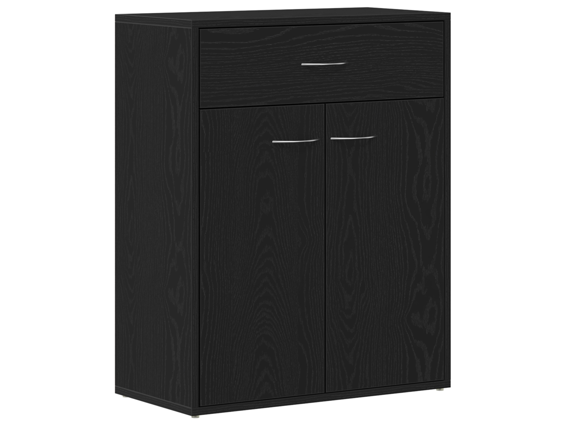 Conjunto 1 Buffet Moderno Vidaxl Preto Derivados De Madeira (60 X 30 X 75 Cm)