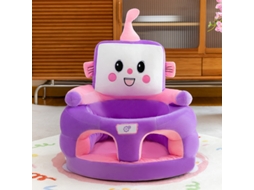 Cadeira De Apoio Para Bebé Eifson Sofá De Peluche Com Design De Robô E Base Antiderrapante - Roxo