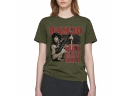 Rockinstone Rambo Movie Become War Solid Military Green Adult T-shirt Size:s