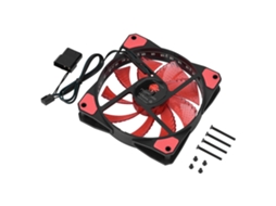 Ventilador De Resfriamento Para Gabinete De Computador 3 Pinos Com Dissipação Rápida De Calor, Silencioso, 50cfm, 33led Vermelho