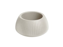 Vaso De Flores Coro Bowl Em Formato Rotomoldado Com Areia Ø40x20