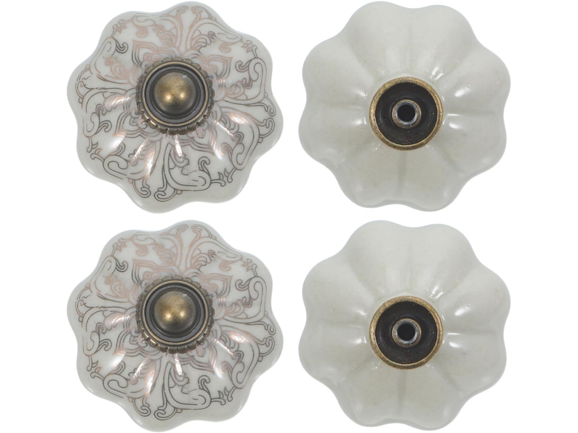 Conjunto de 4 Cerâmica Vintage para Armários CHABERLU