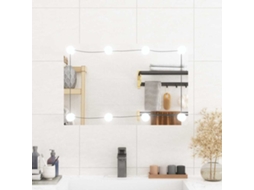Espelho de Parede Retangular com Luzes Led 40X60 Cm Vidro N/A