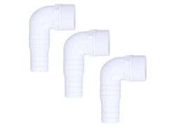Conjunto de 3 Conectores Adaptadores de Cotovelo 90 Graus para Spx1105z3 Spx1105z4 Spx1091z7 | S/MARCA