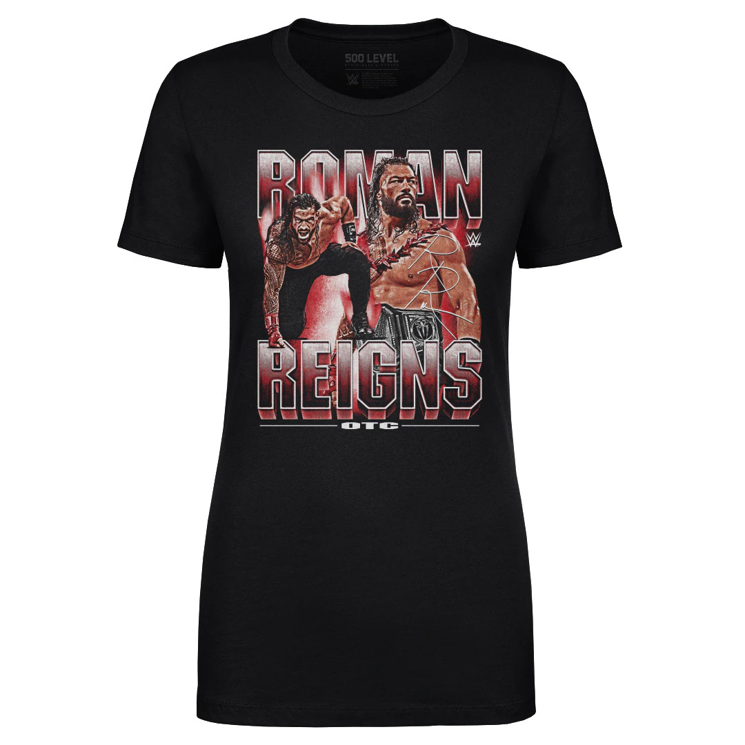 T-shirt Rockinstone Wwe Fans Black Roman Reigns Vintage T-shirt Unisex Adults-xxxl