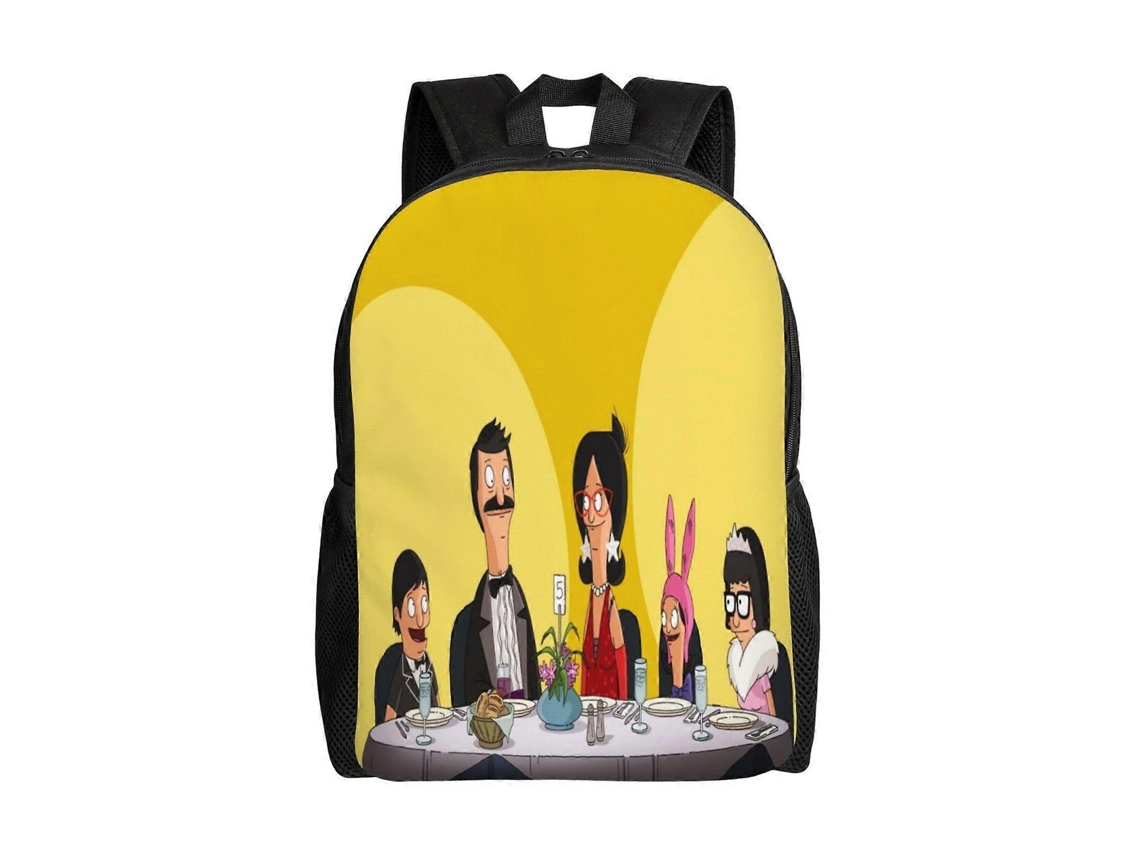Mochila De Estudante Bobs Burgers W410, Leve E Elegante, À Prova Dágua E Com Alça De Ombro Ajustável J410 Olysi Shop