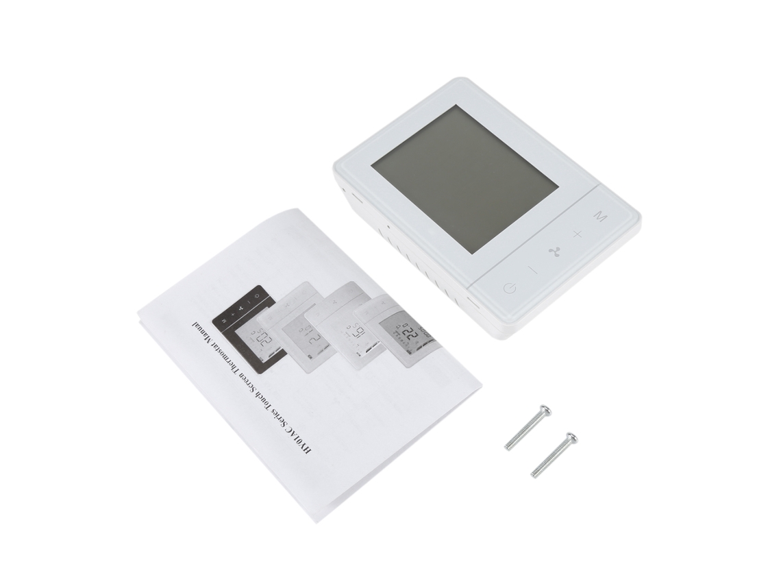 Termostato LCD com tela sensível ao toque (adequado para verão e inverno, sistema de quatro tubos)
