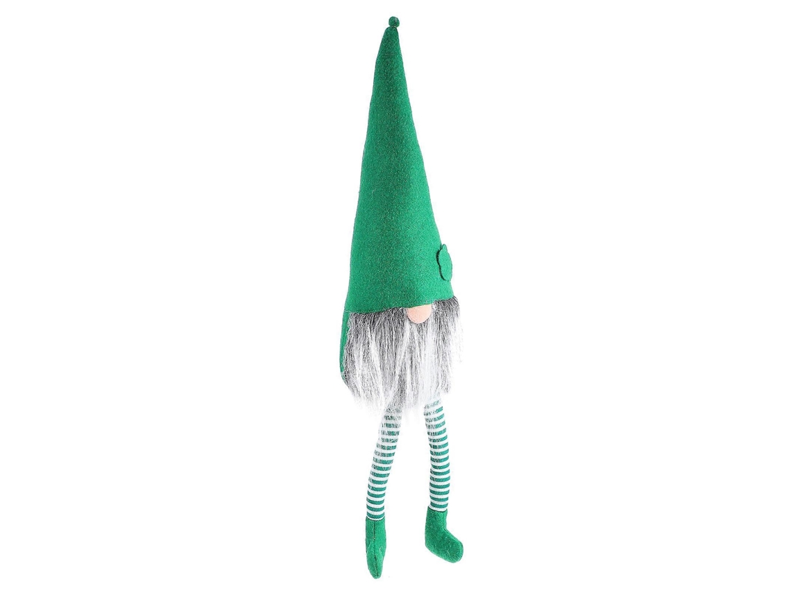 Boneco Gnomo Verde De Pelúcia, 55cm, Decoração E Presente