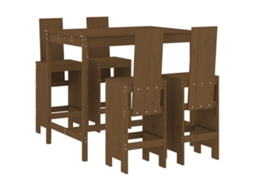 Garden Bar Set, Garden Bar Sets Vidaxl Marrom Madeira De Pinho (n/a)