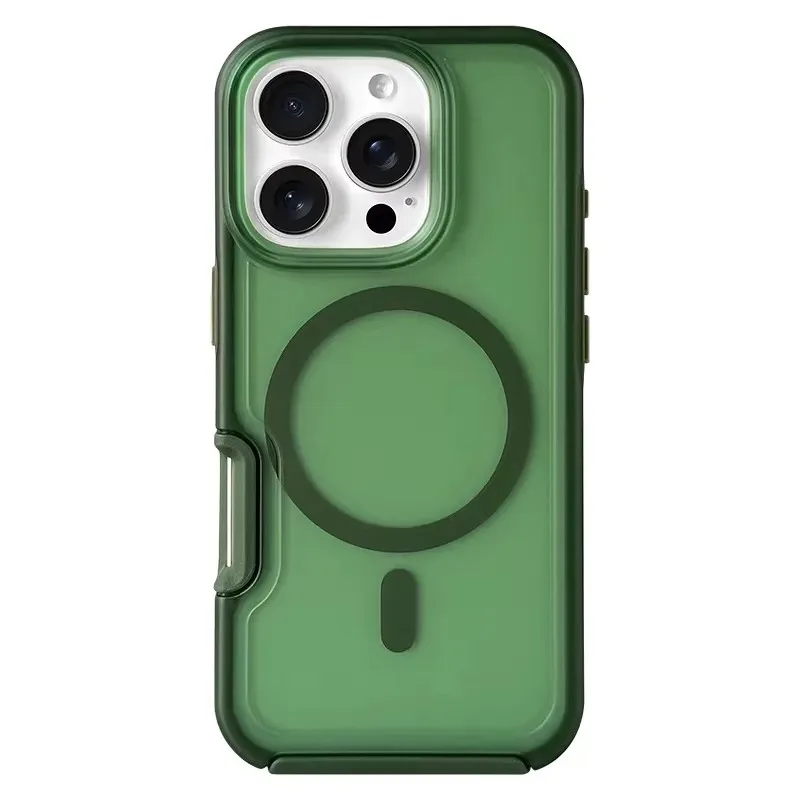 (verde, Iphone 13) Capa Magnética Fosca Para Celular, Compatível Com Carregamento Sem Fio.