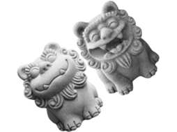 De 2 Miniaturas De Leão Sentado, Decoração De Mesa Robusta E Estável Para Casa E Escritório, Adorável Escultura De Leão Gokoco