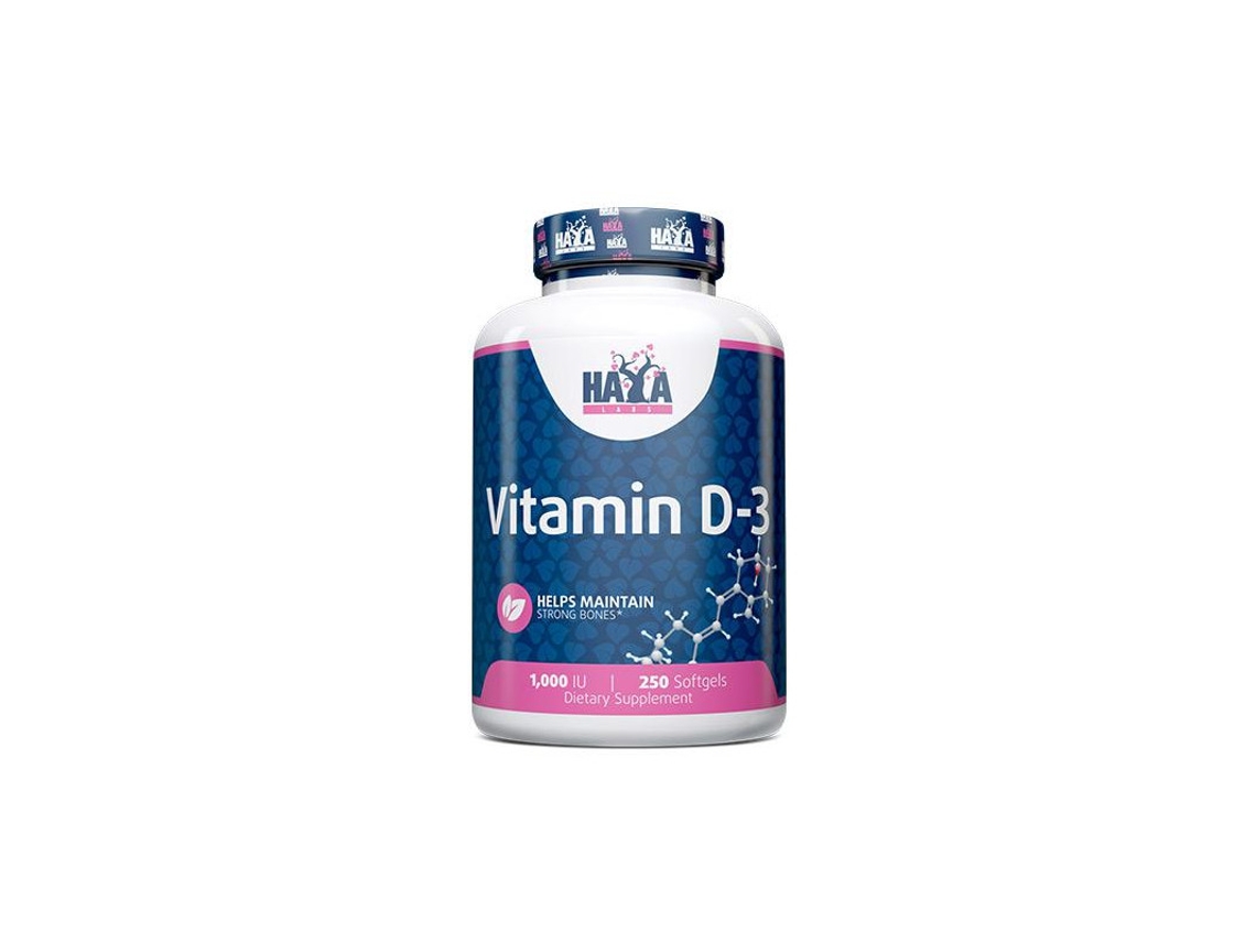 Vitamin D3 1000iu - 250 Softgels De Haya Labs