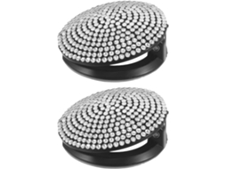Capas para porta-malas de carro com strass brancos, proteção fácil.
