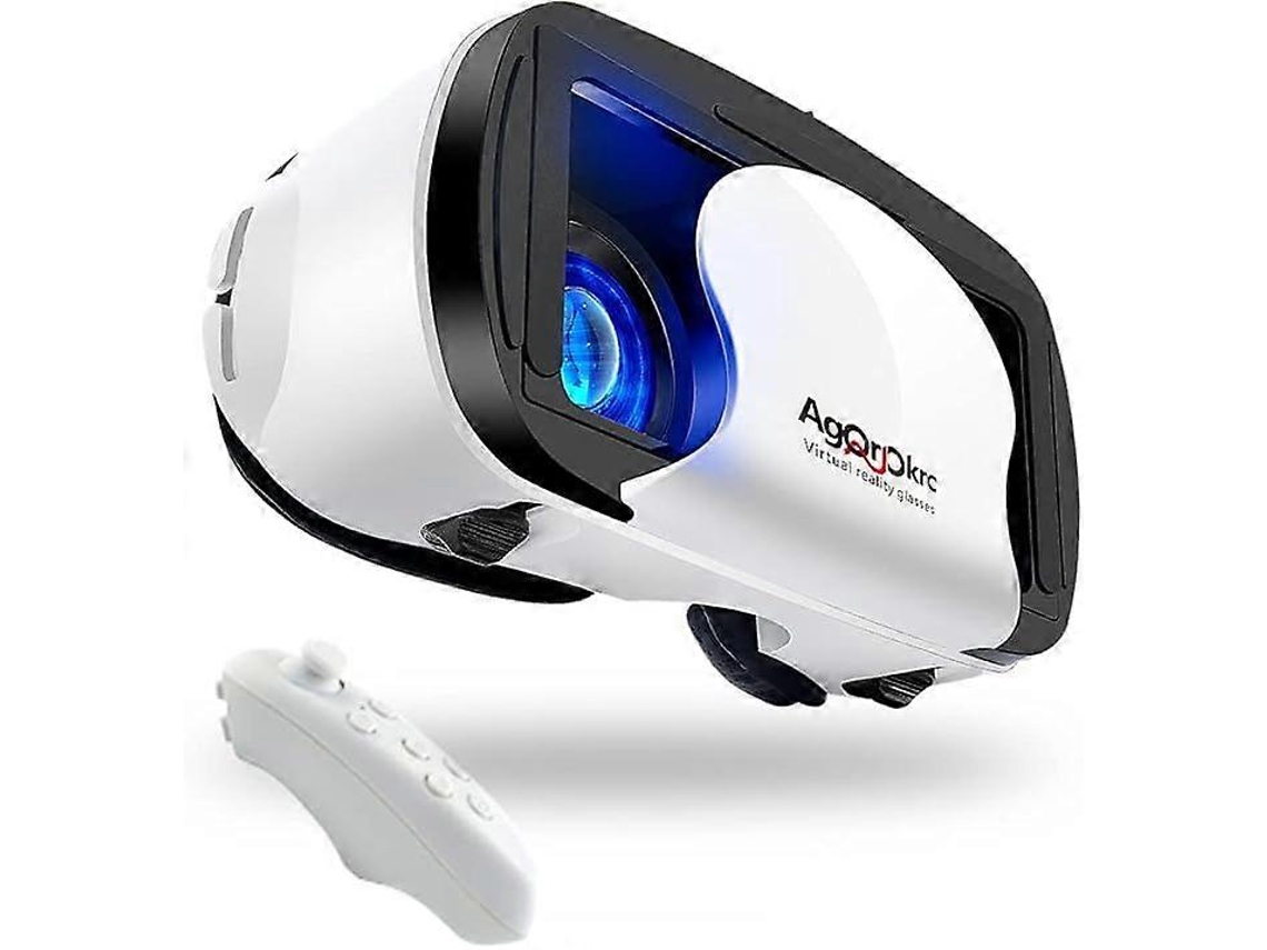 Óculos De Realidade Virtual Vrg Pro Com Controle Para Iphone E Android