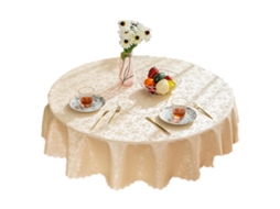 Toalhas de Mesa de Vinil Impermeáveis Toalhas de Mesa Redondas Resistentes Toalhas de Mesa Laváveis Rose Champagne 140Cm