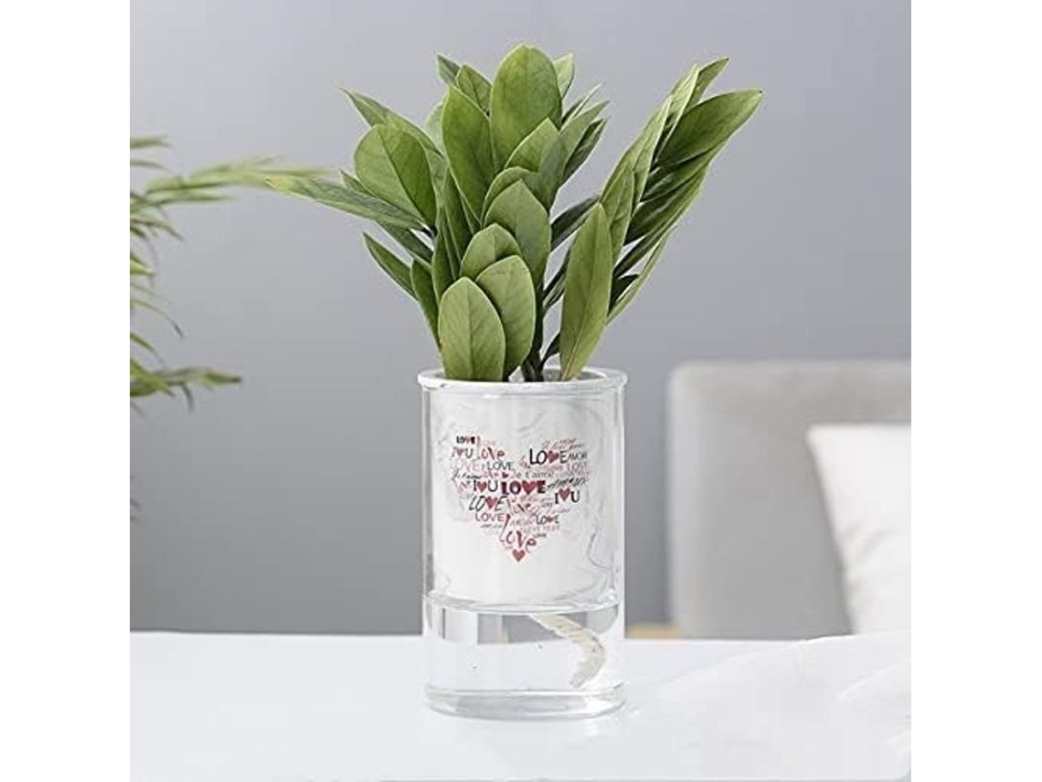 Maceta Autoirrigável De Cerâmica De Dupla Camada Criativa Para Interior E Exterior Tamanho 9.5x15.5cm Cor C