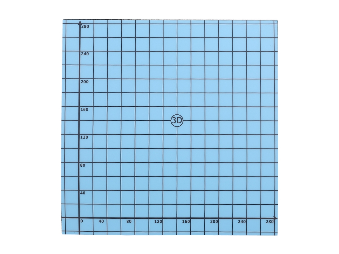 Adesivo De Cama Quente Para Impressora 3d Superfície Magnética Flexível Plataforma Aquecida 310x310mm