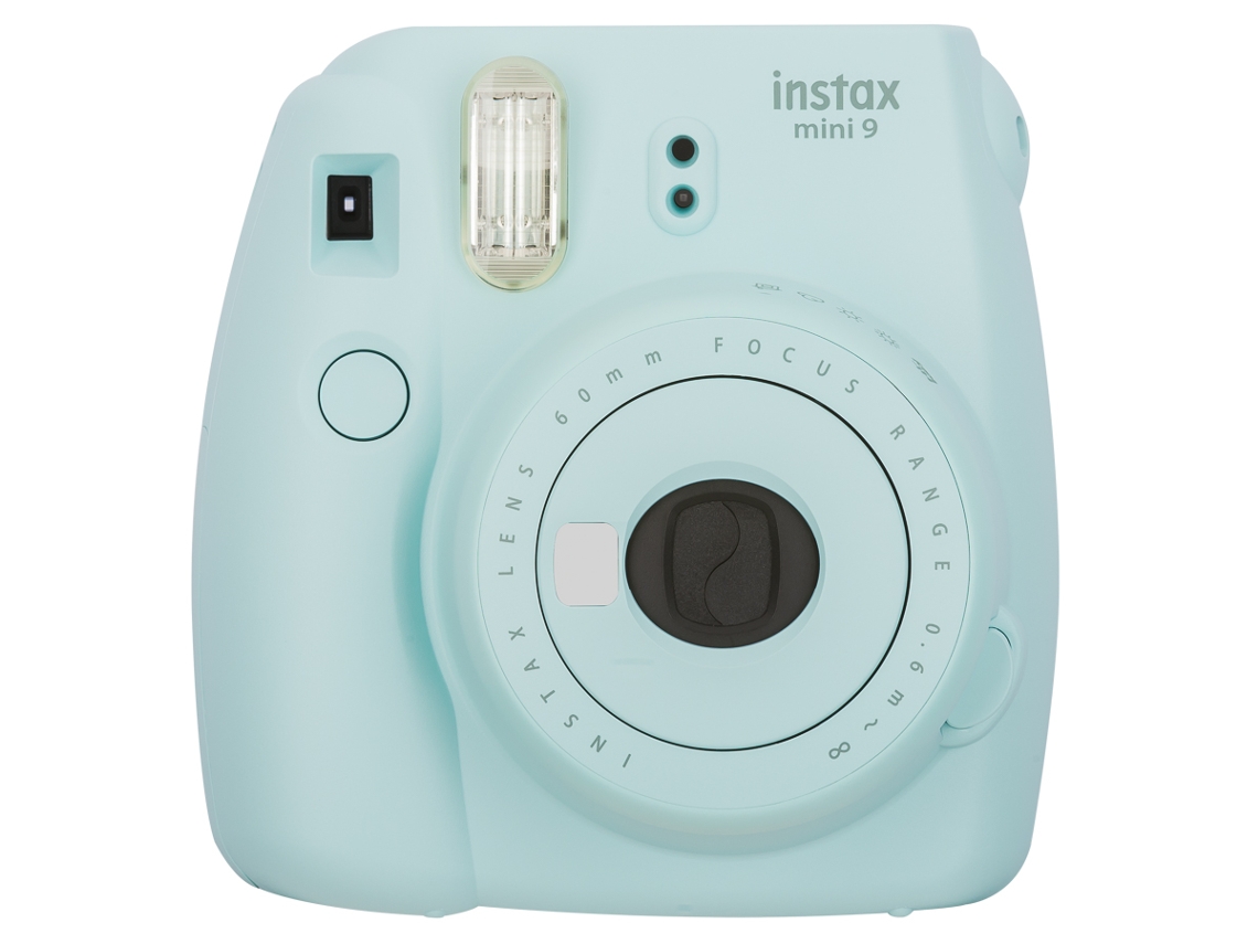 Máquina Fotográfica Instantânea FUJIFILM Instax Mini 9 (Ice Blue - Obturação: 1/60 sec - 2x Pilhas AA-1.5V - 62x46mm)