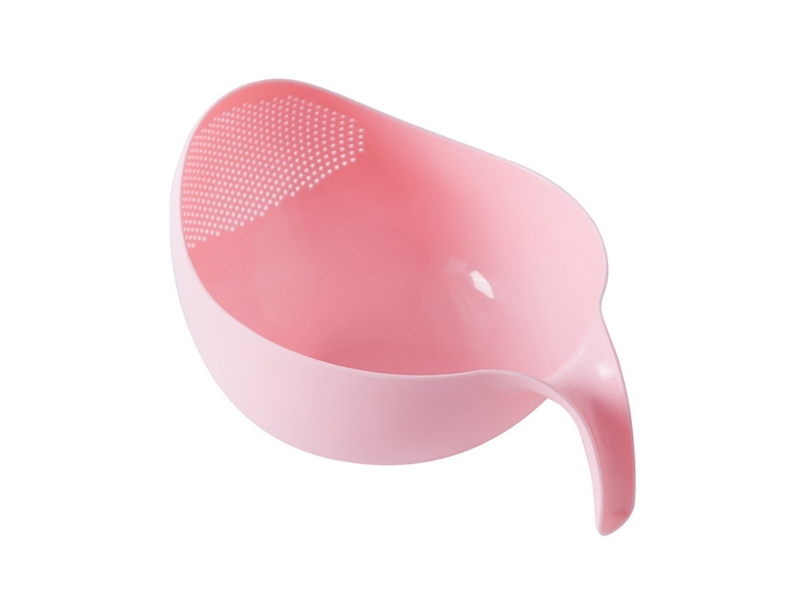 Kitchen Strainer, Colander And Perforated Spoon, Multifunctional Pink Colander Basket