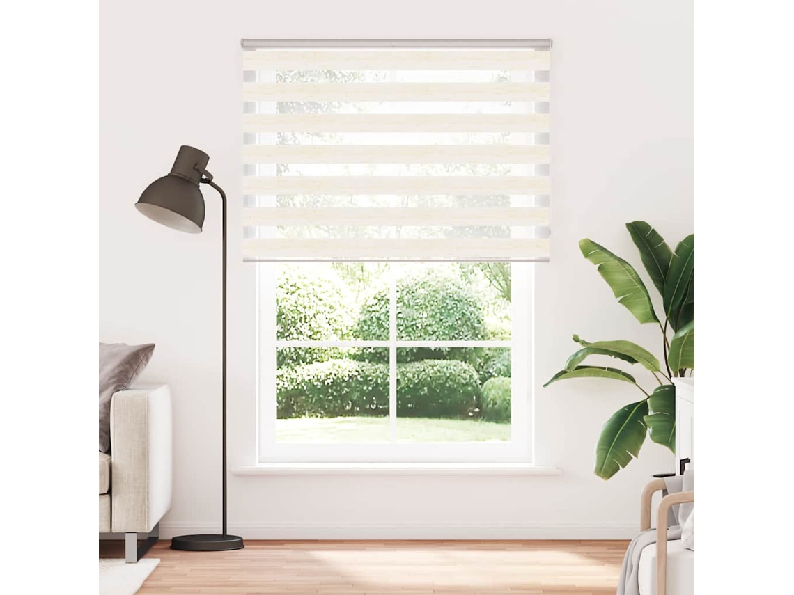 Maison Exclusive - Cortina De Zebra 160x200 Cm Largura Do Tecido 155,9cm Poliéster