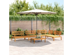 5 Pcs Conjunto De Móveis De Pallet P/ Jardim Acácia Maciça Dkd Home Decor