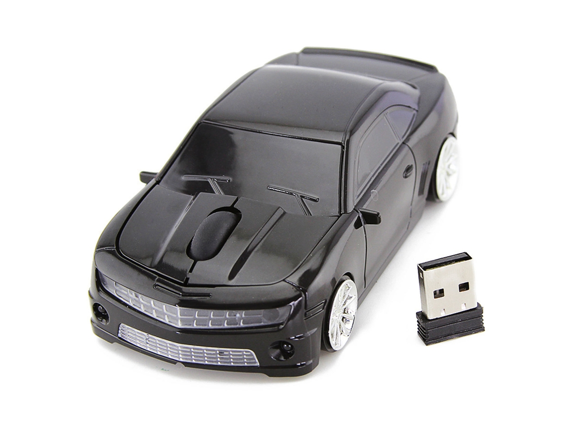 Aetheria mouse Sem Fio em Forma de Carro Esportivo 2.4g Sensor de Alta Precisão para Computador e Laptop Preto