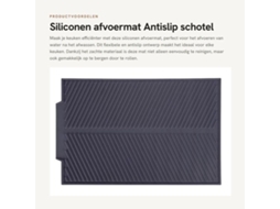 Escolha Segura - Pano De Limpeza Antideslizante - Pano De Silicone - Flexível Armazenamento - Resistente Ao Aquecimento - Economiza Espaço - 44 X 33 C