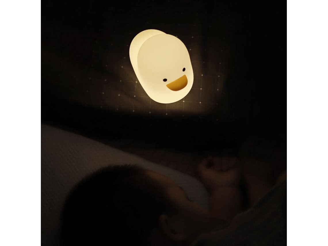 Luz noturna de silicone com sensor de toque para crianças, a bateria.