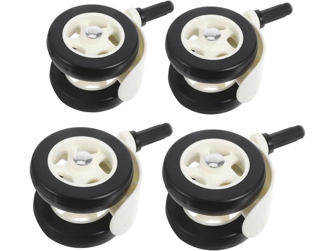 Rodas Giratórias de 4 Peças para Carrinhos de Bebê, Rodízios Silenciosos de Reposição para a Frente Ou para a CHABERLU
