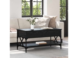 Vidaxl Mesa De Centro Carvalho Preto 100 X 50 X 50 Cm