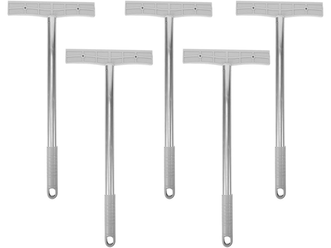Conjunto de 5 Stobaza Suportes Sinalização Dupla Face em Aço Inoxidável, Fáceis Instalar e Manusear, Ideais Pa