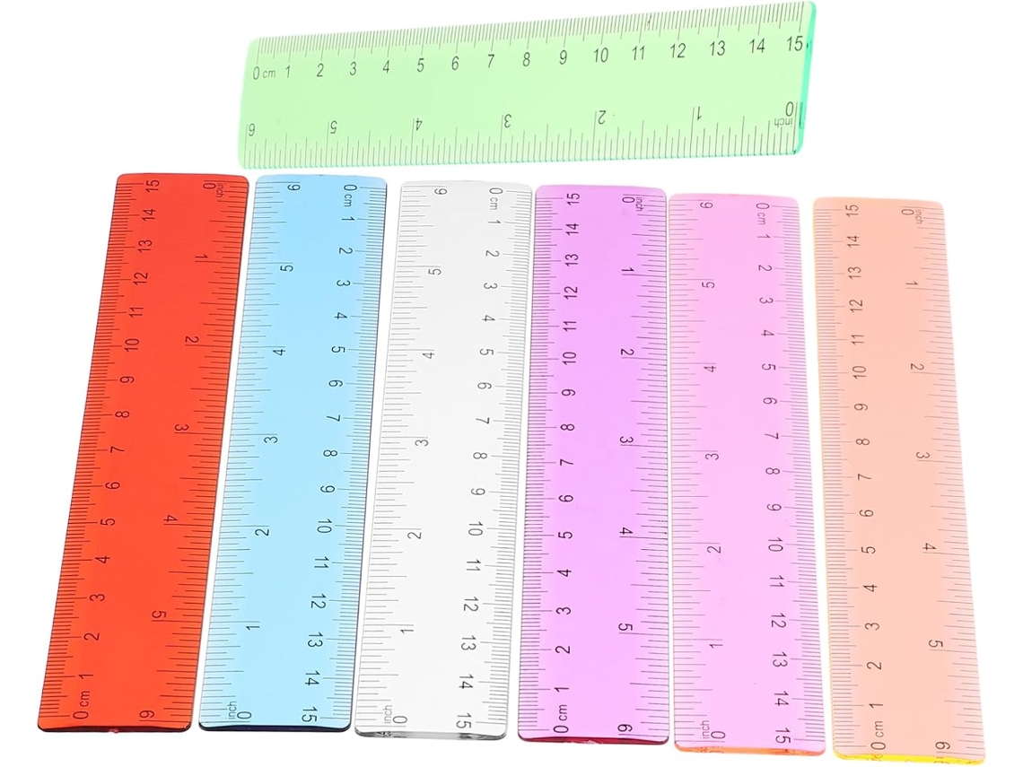 Conjunto de réguas flexíveis para escola e mesa, 14 peças, ferramenta de design de precisão