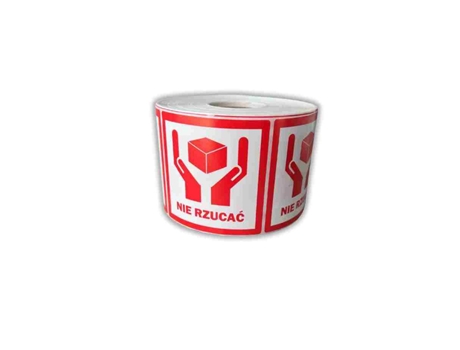 Etiqueta autocolante Bstech 'Não jogue' 80x80 mm 1000 unid. BTP-P