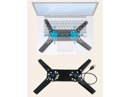 Preto2item Usb 2almofada De Resfriamento Com Ventilador Dobrávelaplica-se A 7polegada - 15polegada Pccomputador Portátil SUNNY SPACES